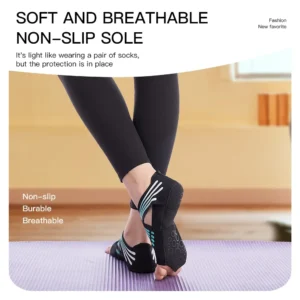 Professional Non-slip Gym Yoga Shoes Flat Soft Anti-slip Sole Fitness Ballet Dance Shoes Pilates Yoga Shoes Socks