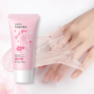 Sakura Moisturizing Hand Wax Repair Exfoliating Calluses Acid Hand Cream Care Scrub Hand Mask Paraffin Hand Cream 50G