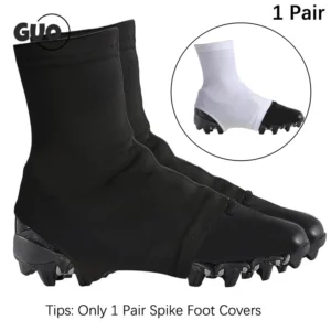 1 Pair Spats Football Cleat Covers Super Soft High Elastic Slip Resistant Solid Color Soccer Spats Sports Accessories