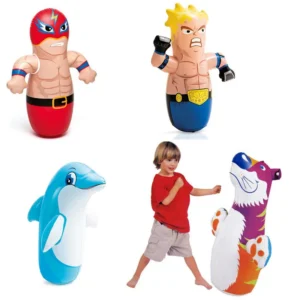 Kids Tumbler Boxing Inflatable Punching Bag Children Games Fun Sport Toys For Boys Girls 5 6 7 8 9 10 Years