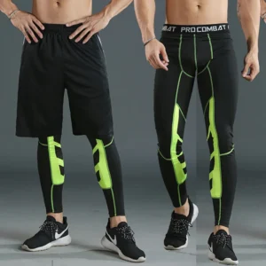 Sports Fitness Trousers Men’s Milk Silk Stretch Skinny Ultra-Thin Quick-Dry Running Basketball Training Leggings