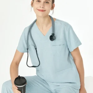 Micro Stretch Medical Scrubs Women Nursing Uniforms Moisture-wicking Veterinary Healthcare Clothing Pediatric Nurse Uniforms 606