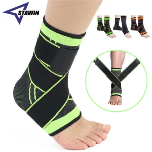 1 PC Sports Ankle Brace Compression Strap Sleeves Support Pressurized Elastic Bandage Foot Protective Gear Gym Fitness Accessory