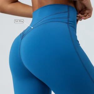 Women Yoga Flare Leggings High Waist Dance Pilates Fitness Gym Buttock Lifting Workout Wide-Leg Pants Outdoor Train Sport Tights