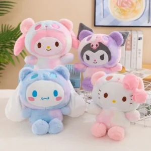 Sanrio 25Cm Anime Kuromid Toys Kawaii Mymelody Cinnamorol Plush Soft Stuffed Animals Doll Plushie Pillow Xmas Gift Decor