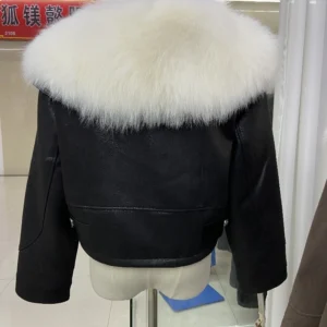 New Fashion Womens Puffer Jackets Fox Fur Collar Winter Natural  Goose Down Jackets Parkas Luxury Clothing