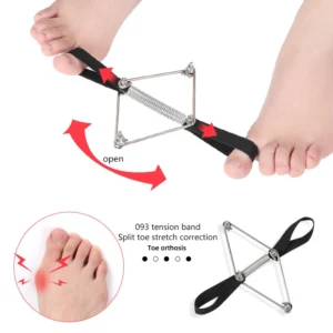 1Pc Toe Straightener Hallux Valgus Corrector Belt Foot Stretch Recovery Training Exerciser Strap Thumb Elastic Band Foot Tools