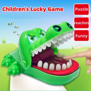 Crocodile Teeth Toys Children’s Crocodile Bites Fingers Reaction Training Novelty Children’s Lucky Game Trick Decompression Toy