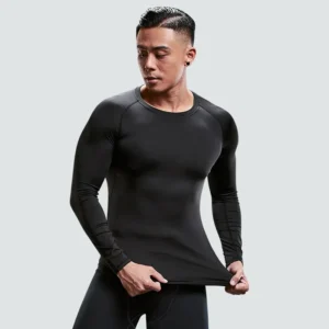 Fitness Clothes Tights Men’S Quick-Drying Long-Sleeved Sports Underwear Suit Football Training Basketball Base Ski Four Seasons