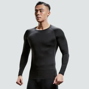 Fitness Clothes Tights Men’S Quick-Drying Long-Sleeved Sports Underwear Suit Football Training Basketball Base Ski Four Seasons